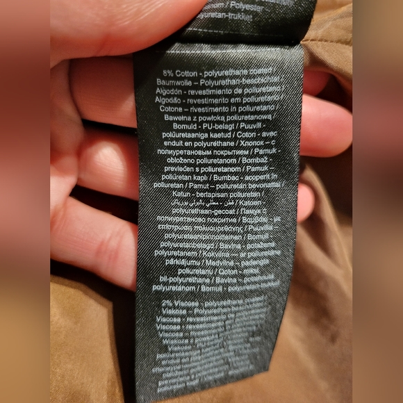 NWOT Brown faux leather jacket / Manteau en faux cuir brun - Picture 10 of 13